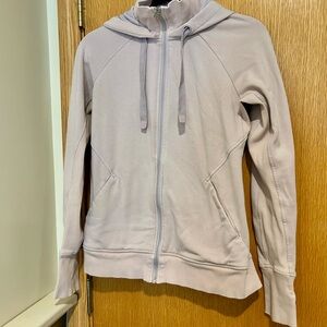 Athleta Light Lavender Fleece-Lined Hoodie
